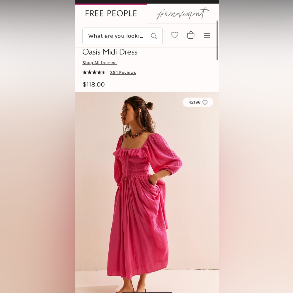 Free People Oasis Midi Dress